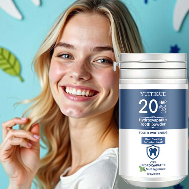 Teeth Paint Whitening - Yuitikue 20% Hydroxyapatite Tooth Powder, Mint