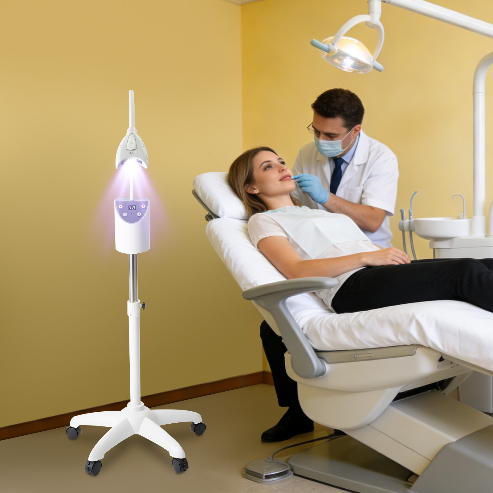 Teeth Whitening Blue Light - LED Teeth Whitening Lamp 2000mW/cm² with