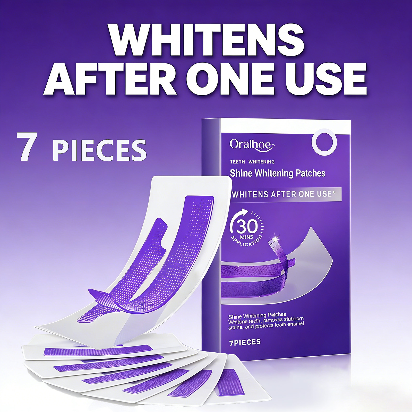 Teeth Whitening/Bleaching - Purple Teeth Whitening Strips – Remove