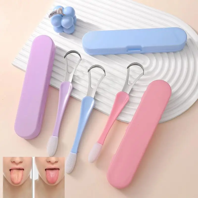Tongue Scraper Metal - Tongue Scraper Cleaner For Adult Kid,2