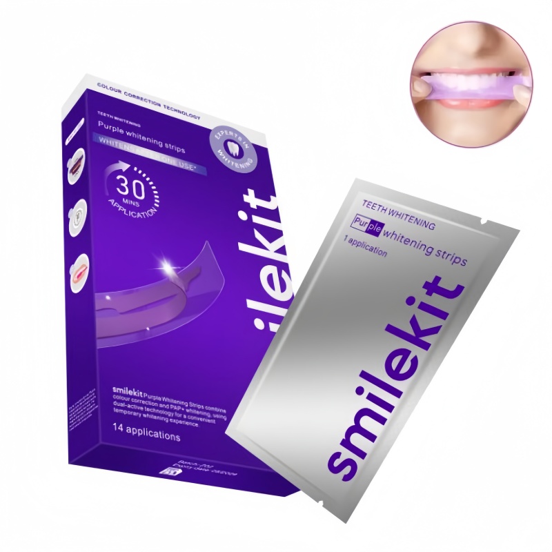 Teeth Whitening Quotes - 14 Pairs Purple Dental Strips V34