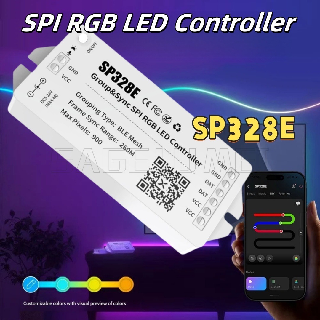 Teeth Whitening Blue Light - SP328E 4A/Channel WS2811 WS2812B RGB Pixels