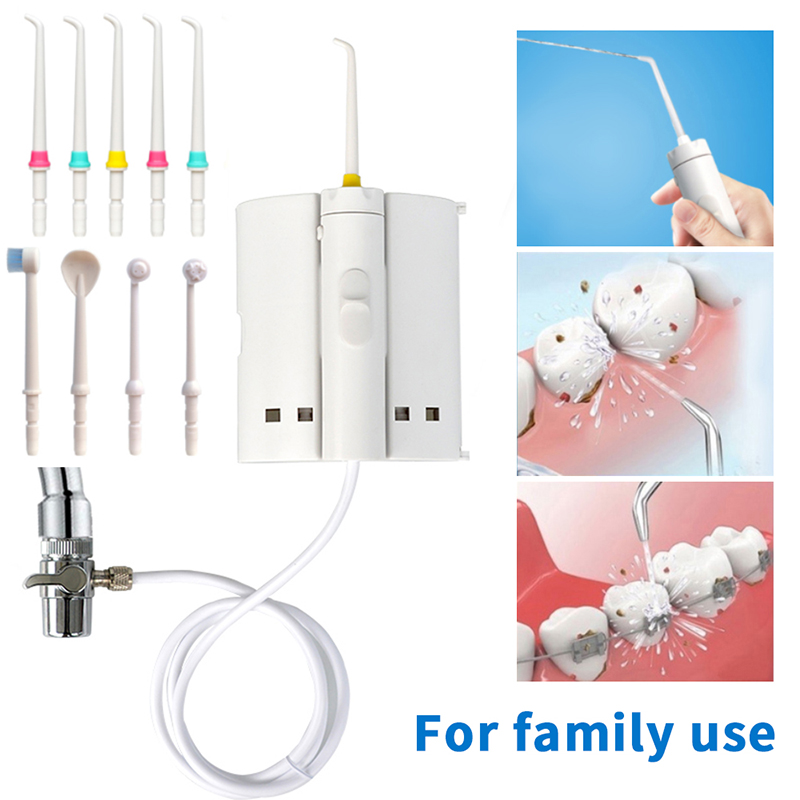 Dental Floss Picks - Oral Irrigator Faucet Water Flosser Jet