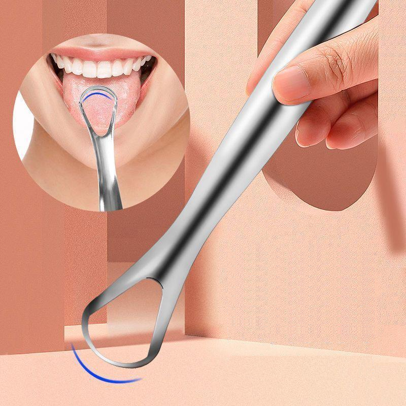 Tongue Scraper Metal - Metal Tongue Scraper Cleaner Fresh Breath