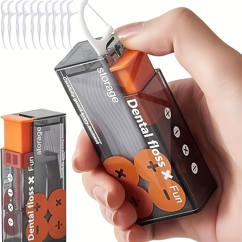 Dental Floss Picks - Automatic Floss Dispenser, Portable Dental Floss