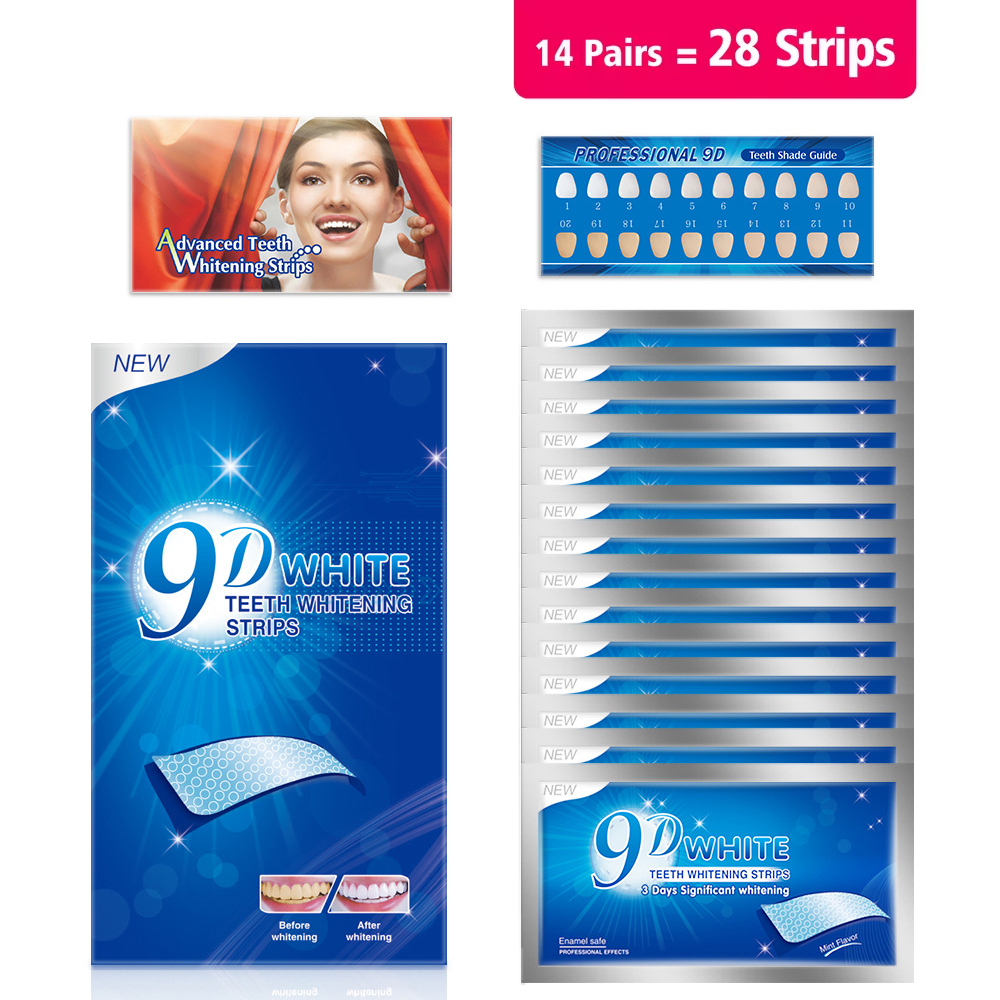 Fast Acting 3D 5D 9D Teeth Whi - огляд і ціна Whitening Strip 3D