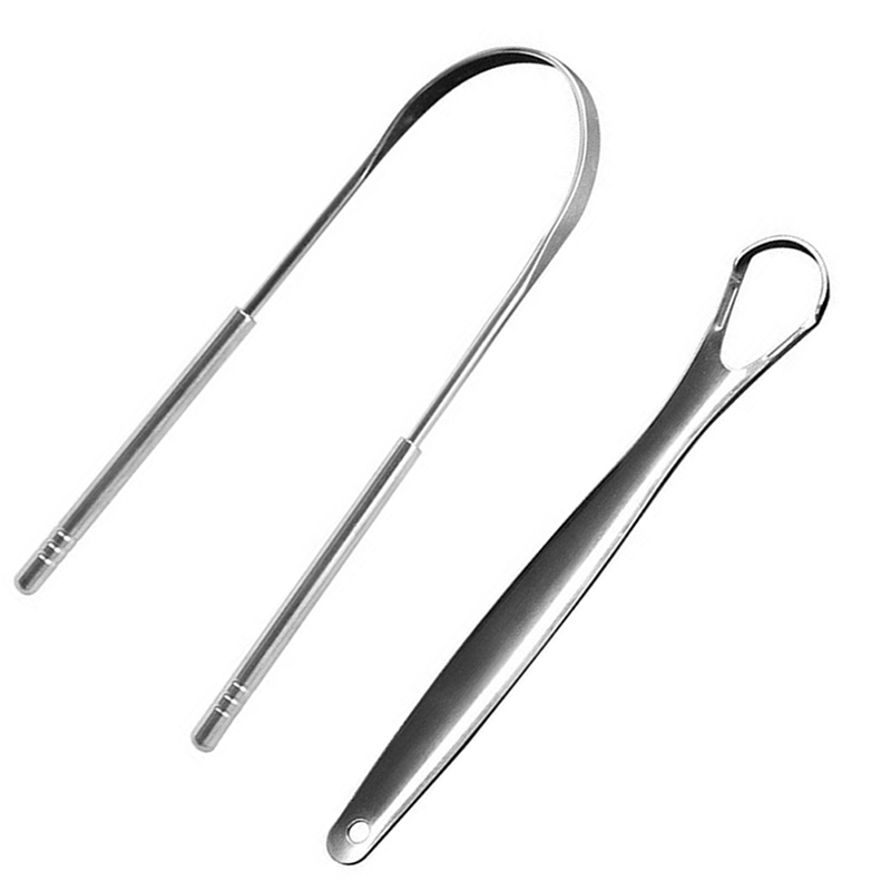 2pcs U Type Tongue Scraper Sta - огляд і ціна Tongue Scraper Metal