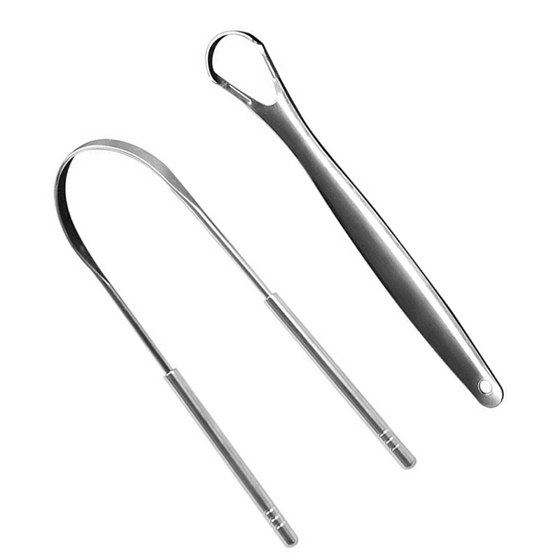 2pcs U Type Tongue Scraper Sta - огляд і ціна Tongue Scraper Metal