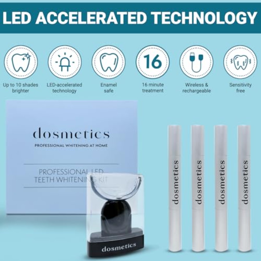 Teeth Whitening Kit with LED L - огляд і ціна Teeth Whitening Gel