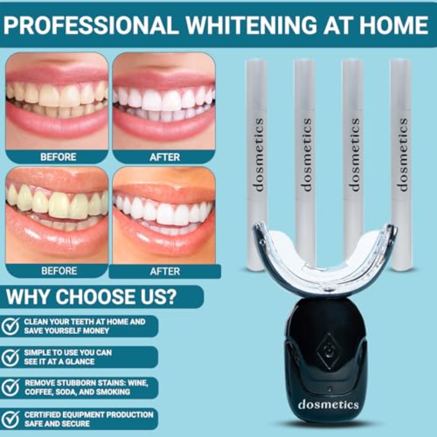 Teeth Whitening Kit with LED L - огляд і ціна Teeth Whitening Gel