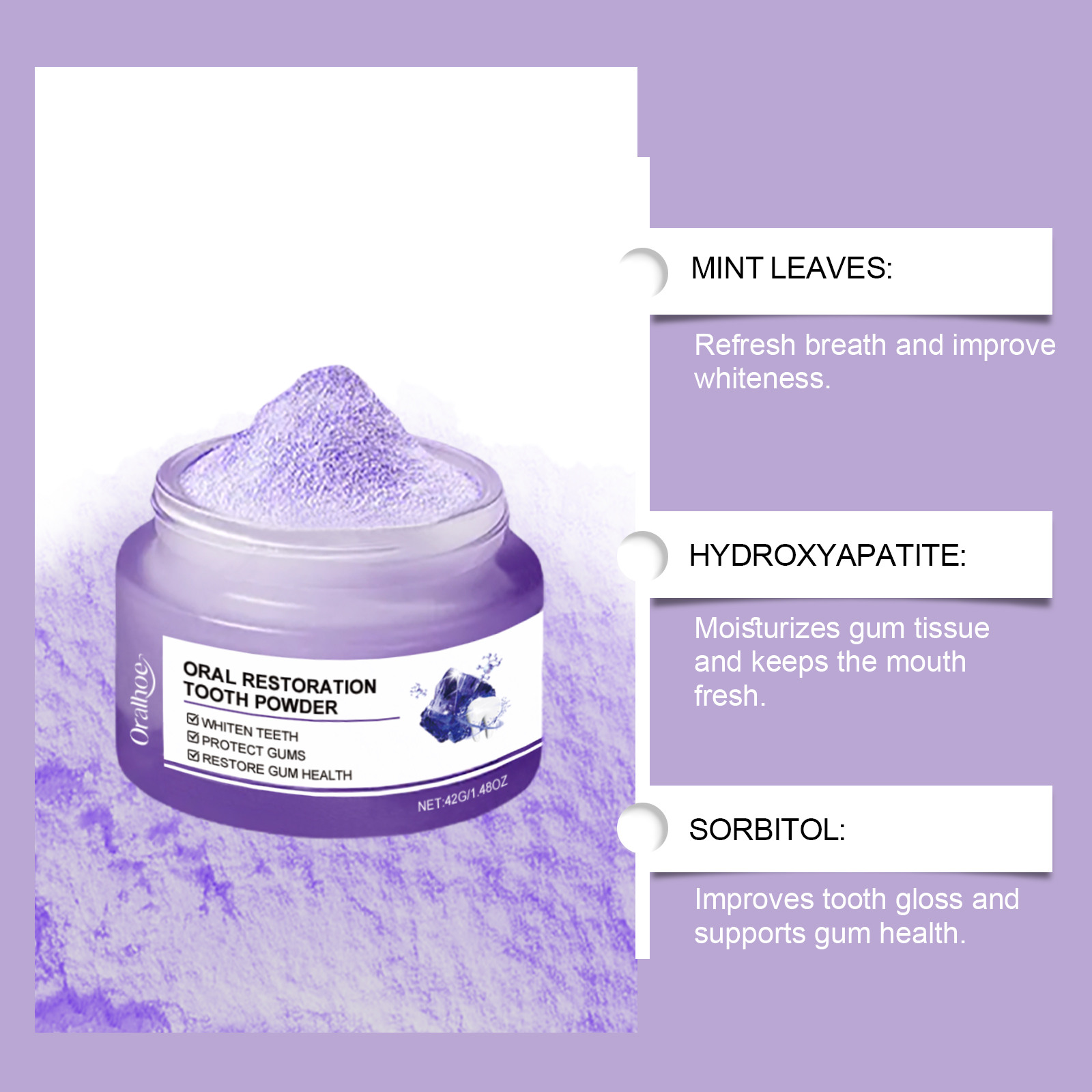 ORALHOE Restoration Tooth Powd - огляд і ціна Teeth Whitening Or Bleaching