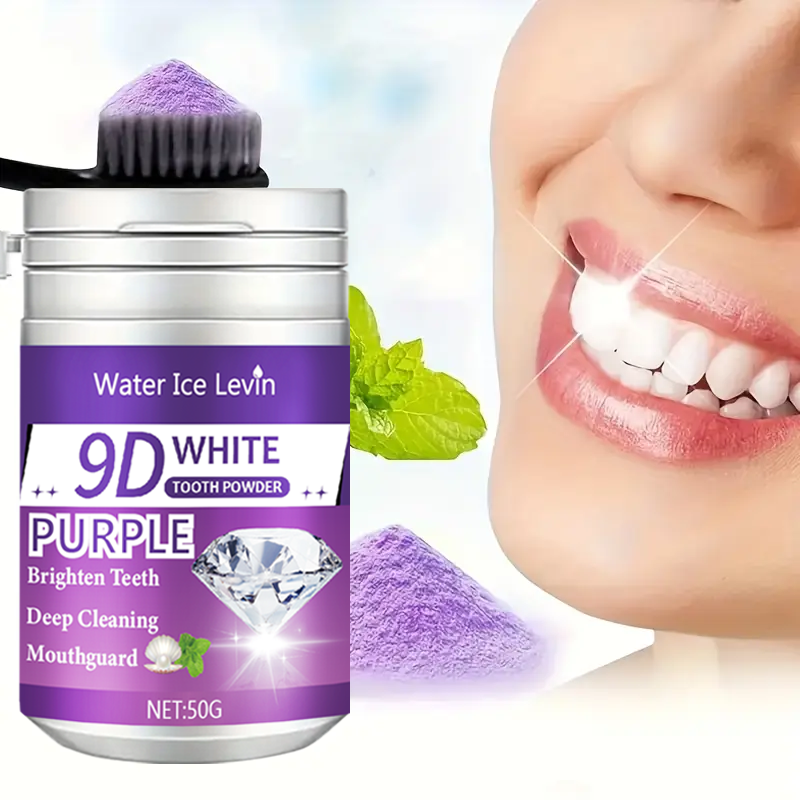 9D White Purple Toothpowder. B - огляд і ціна Teeth Paint Whitening
