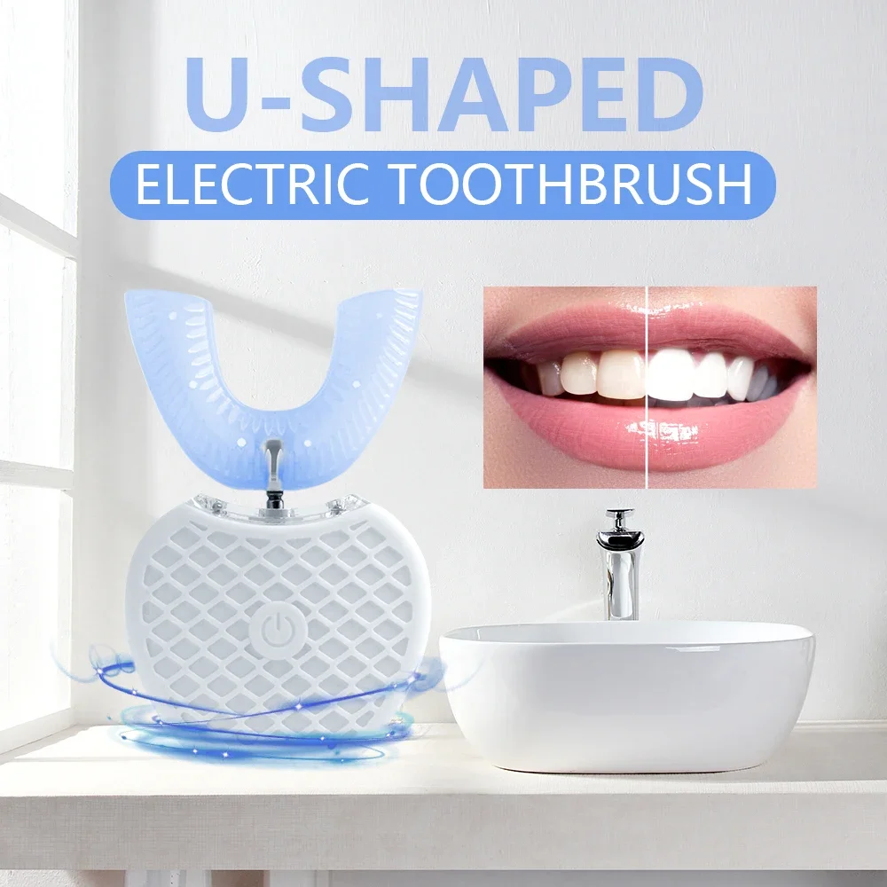 Ultrasonic Electric Toothbrush - огляд і ціна Teeth Whitening Blue Light