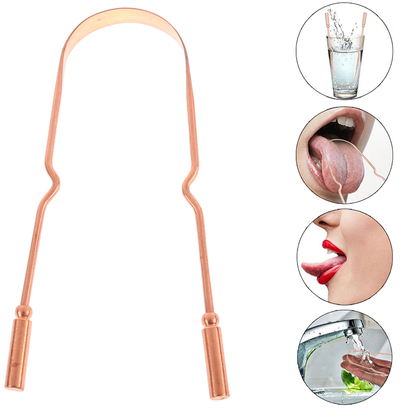 1Pc Pure Copper Tongue Scraper - огляд і ціна Tongue Scraper Metal