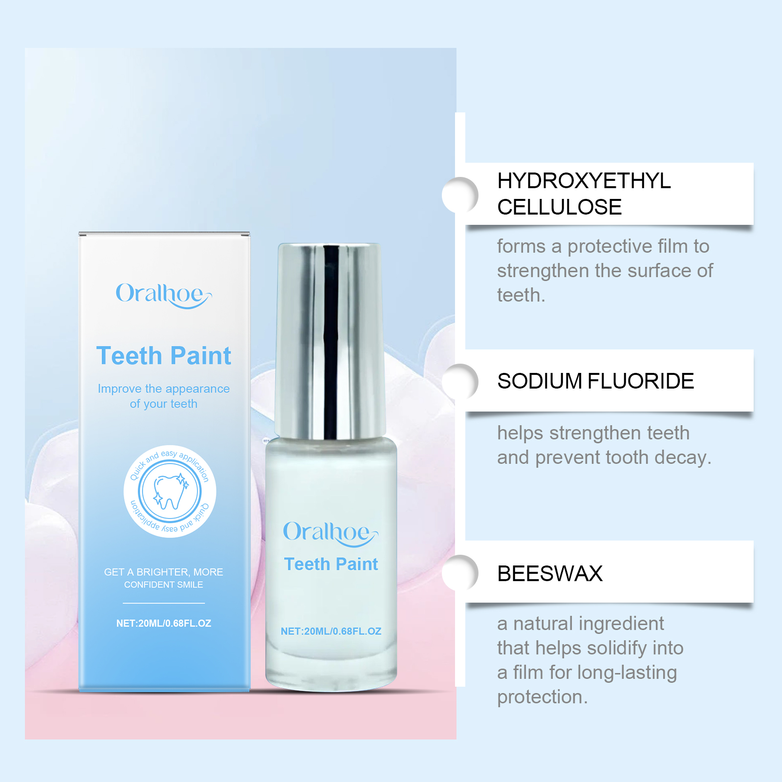 Dental Care Enamel Paint Teeth - огляд і ціна Teeth Whitening Xylitol
