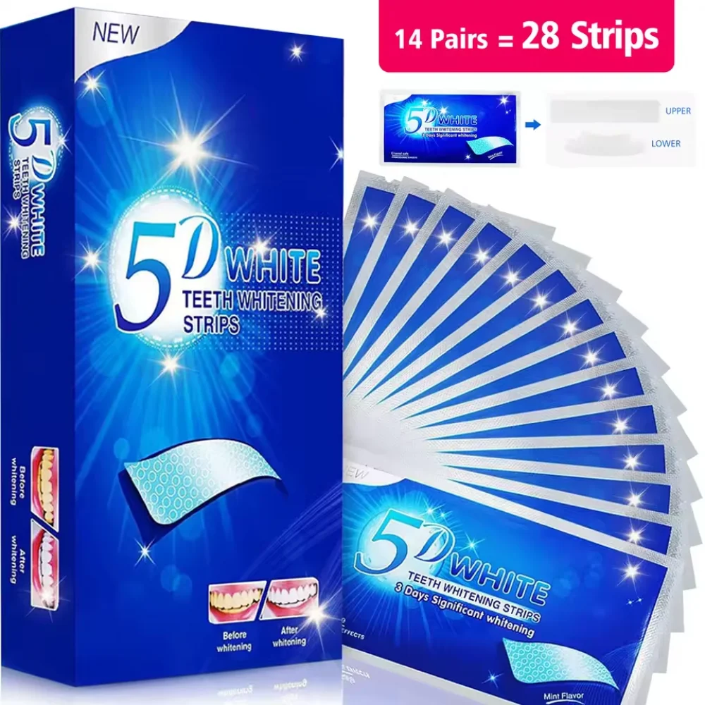 Fast Acting 3D 5D 9D Teeth Whi - огляд і ціна Whitening Strip 3D