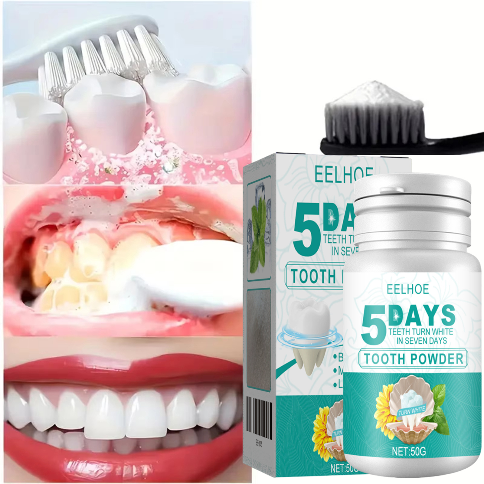 Mint Tooth Powder Fresh Breath - огляд і ціна Teeth Paint Whitening