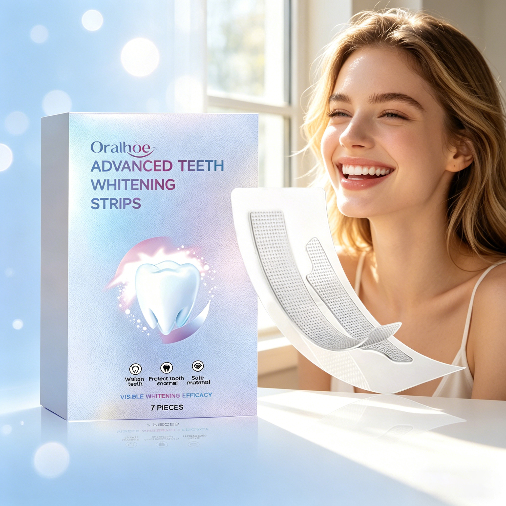 ORALHOE 7pcs Whitening Strips  - огляд і ціна Teeth Whitening Or Bleaching