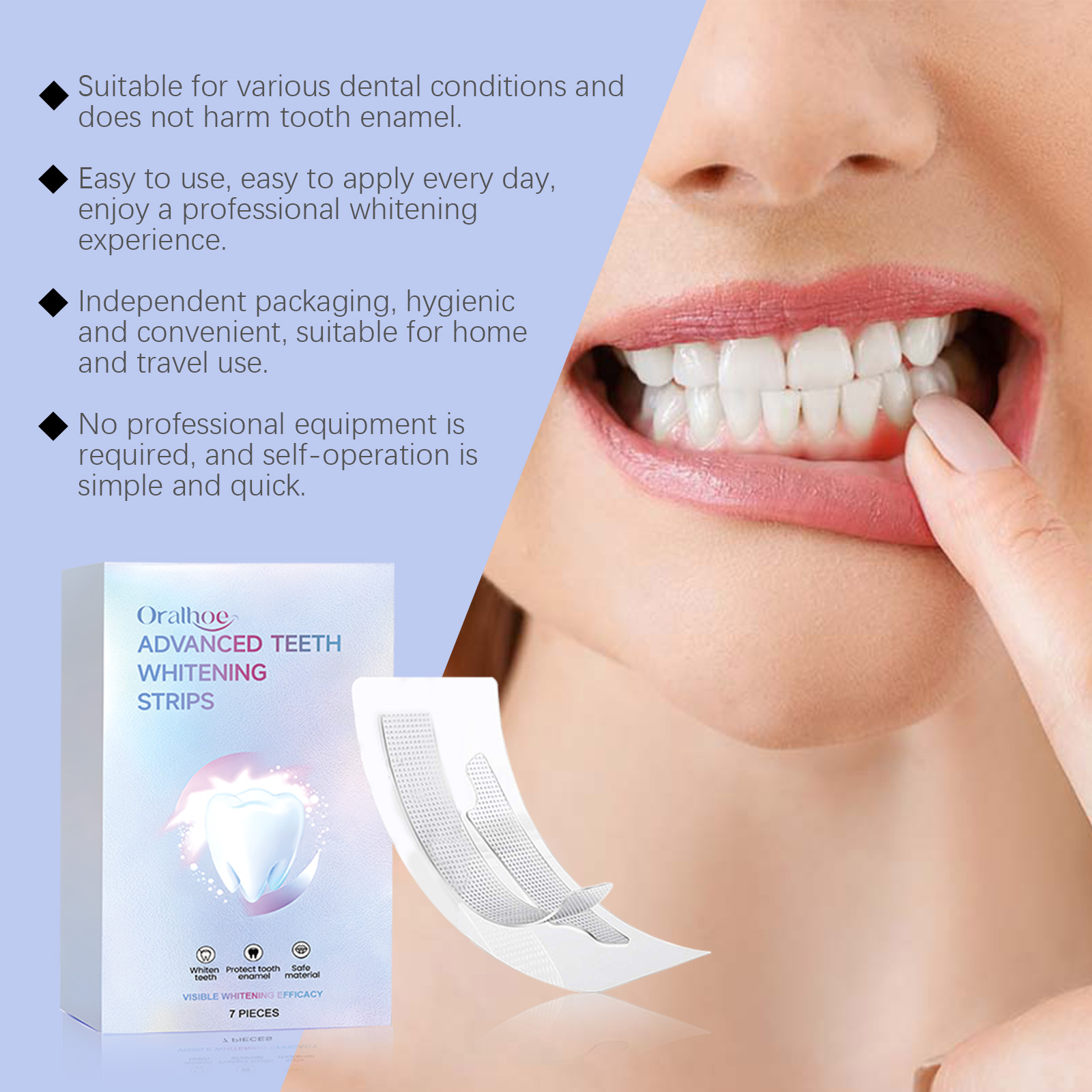 ORALHOE 7pcs Whitening Strips  - огляд і ціна Teeth Whitening Or Bleaching