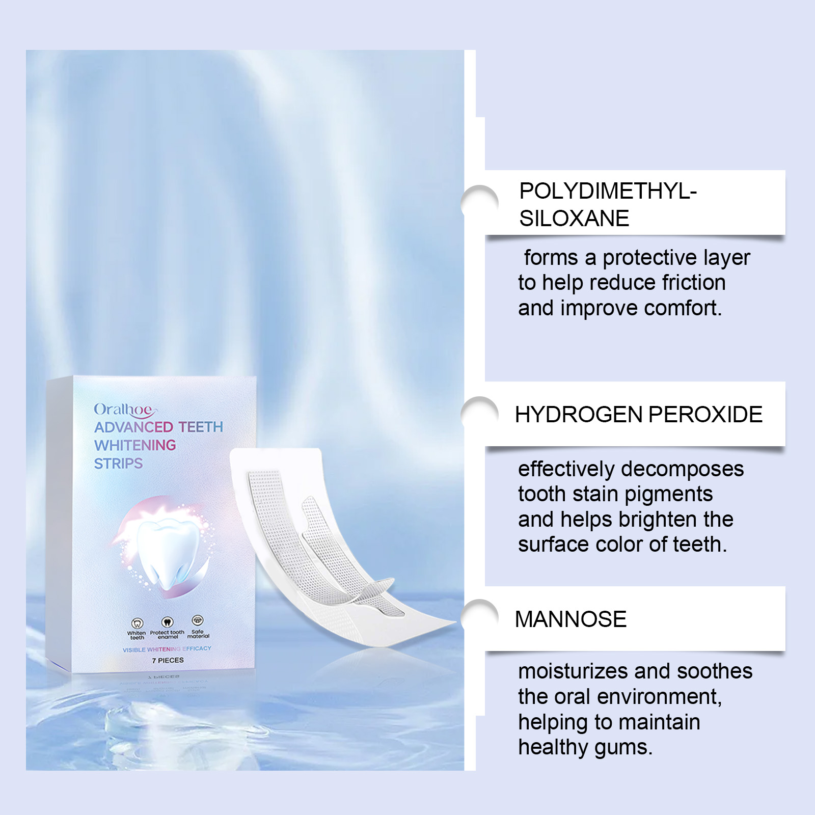 ORALHOE 7pcs Whitening Strips  - огляд і ціна Teeth Whitening Or Bleaching
