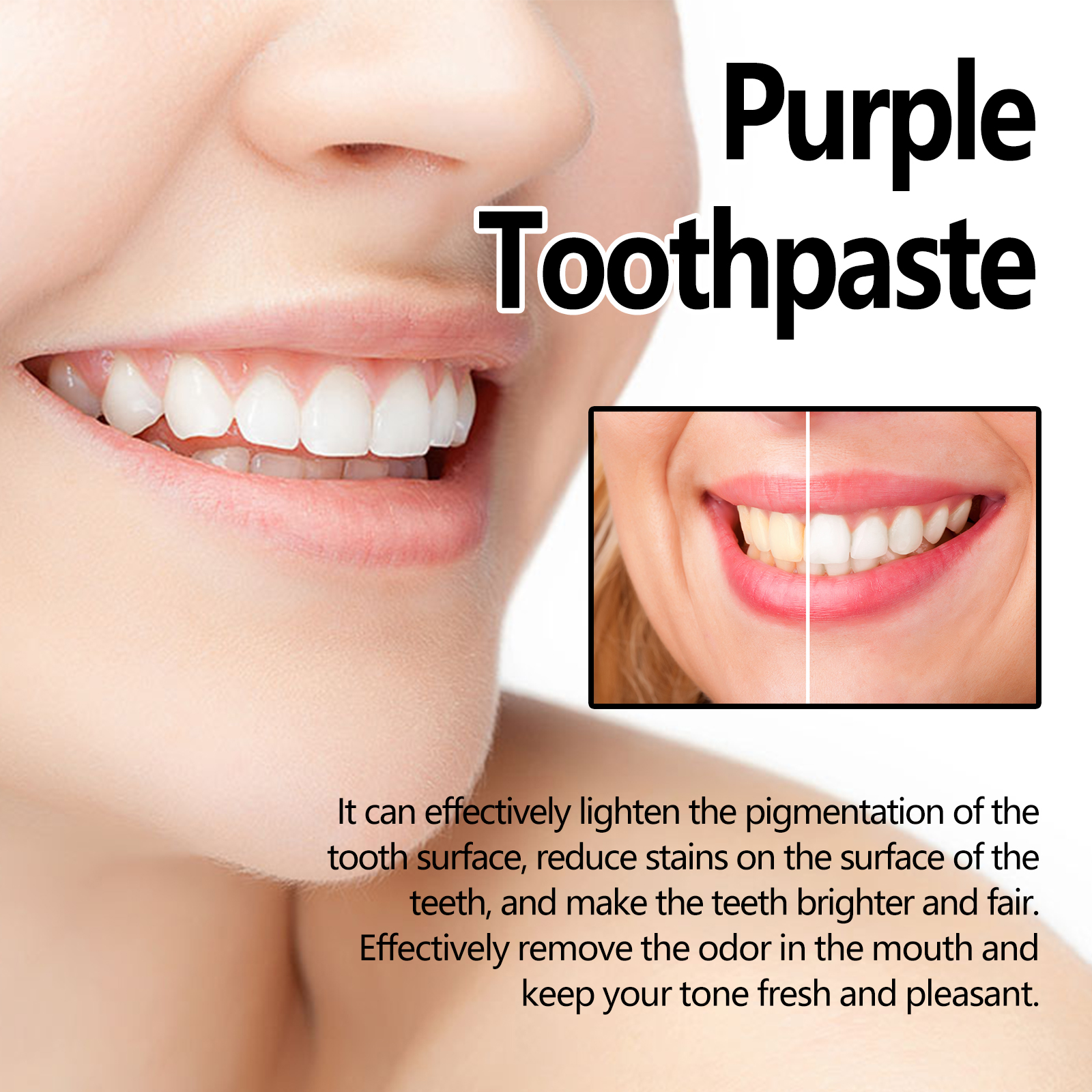 Xylitol Mint Purple Toothpaste - огляд і ціна Teeth Whitening Xylitol