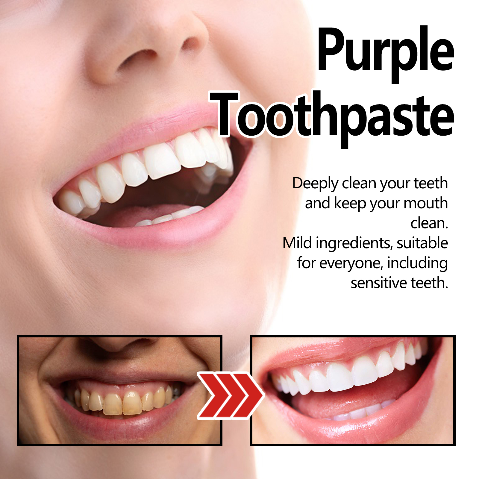 Xylitol Mint Purple Toothpaste - огляд і ціна Teeth Whitening Xylitol
