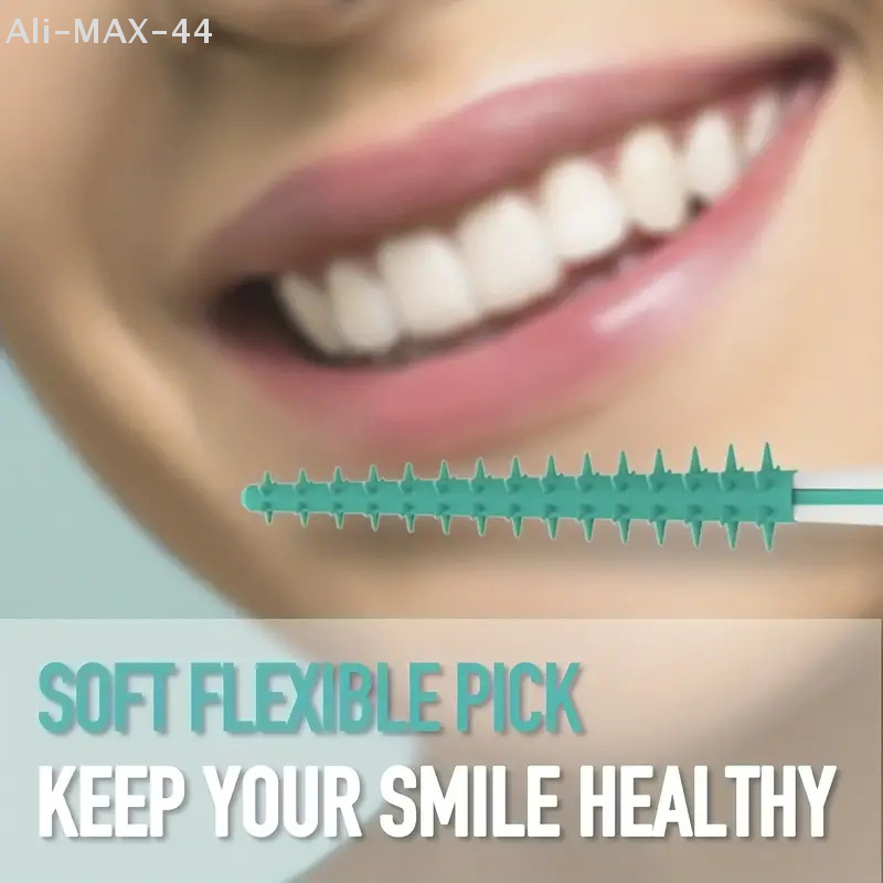 100Pcs Dental Silicone Toothpi - огляд і ціна Dental Floss Picks