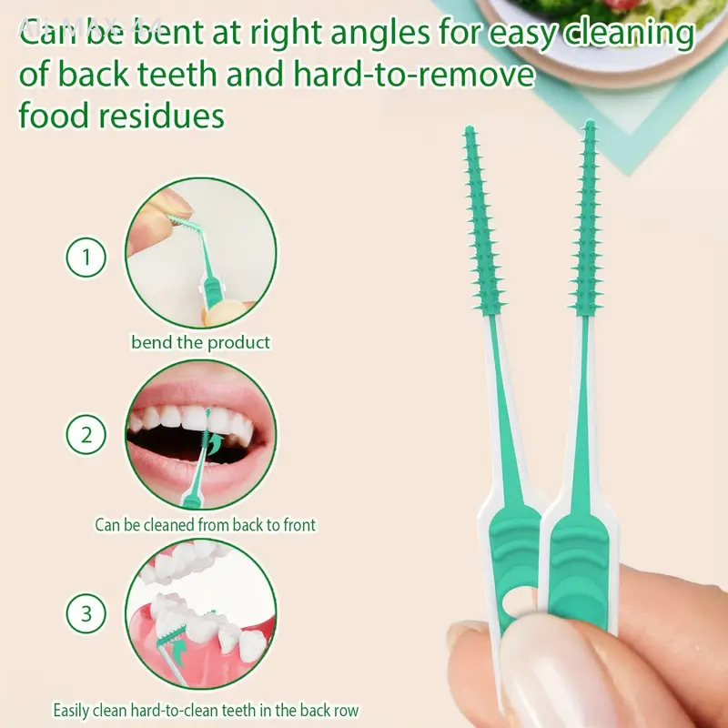 100Pcs Dental Silicone Toothpi - огляд і ціна Dental Floss Picks