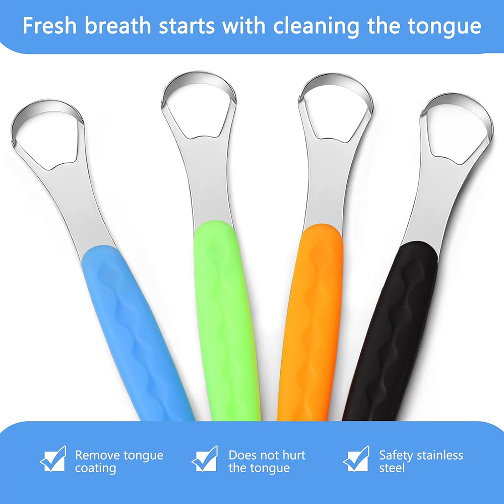Tongue Scraper With Portable T - огляд і ціна Tongue Scraper Metal