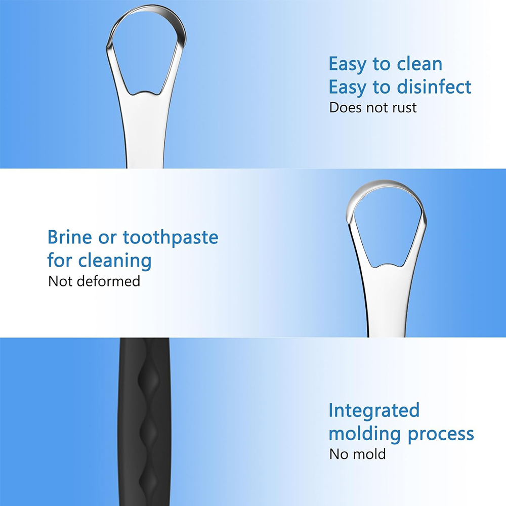 Tongue Scraper With Portable T - огляд і ціна Tongue Scraper Metal