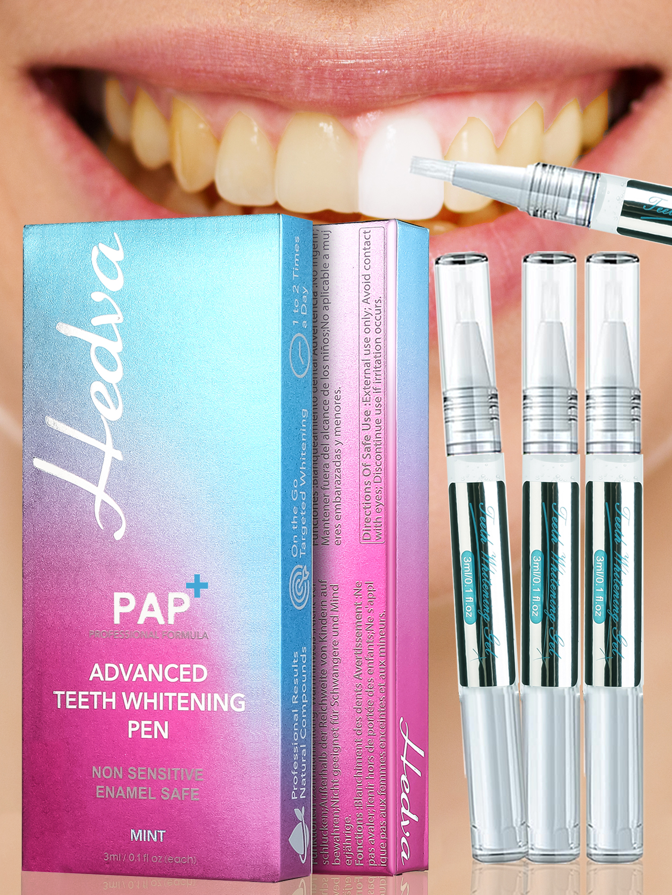 Hedva PAP+ Teeth Whitening Pen - огляд і ціна Teeth Paint Whitening