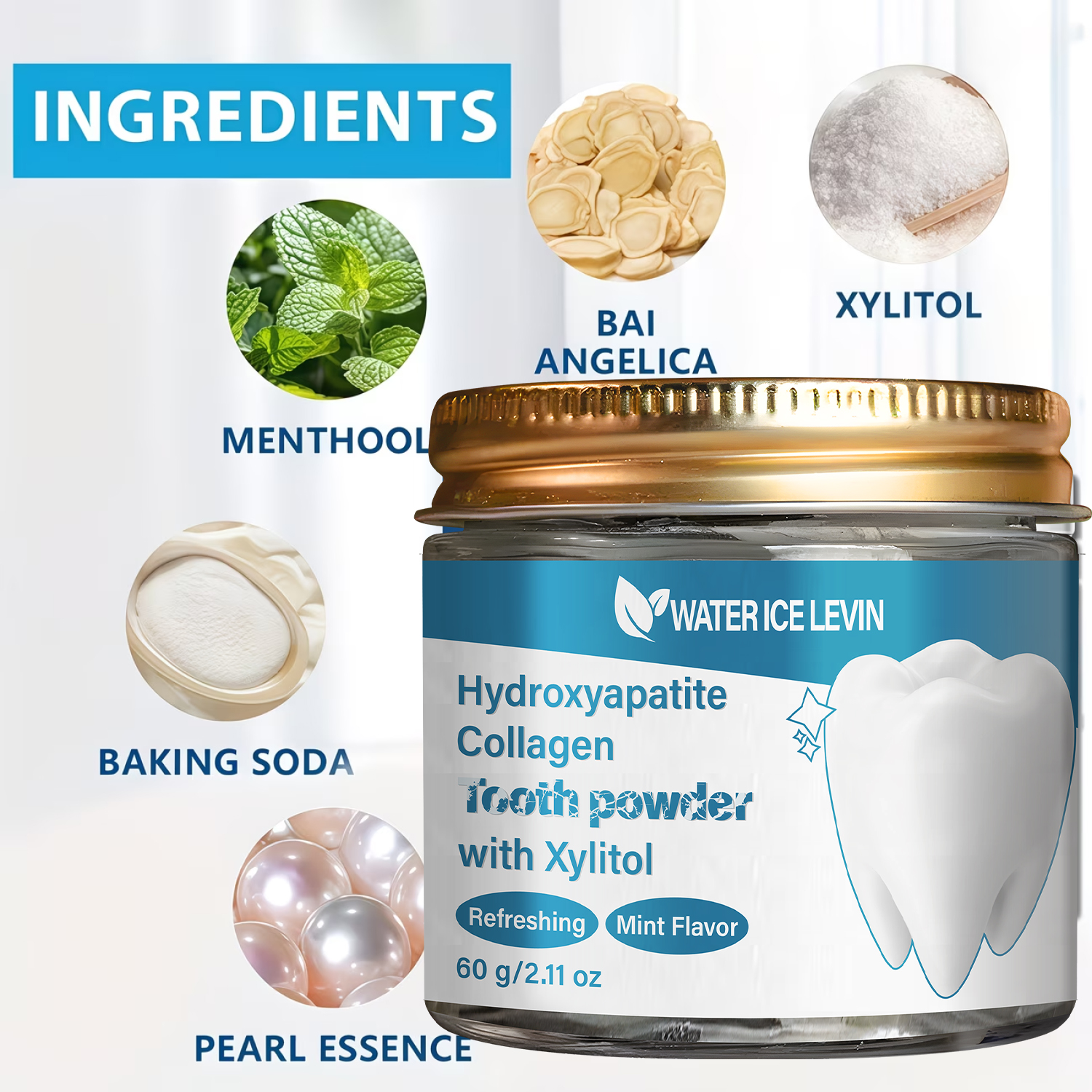 Hydroxyapatite Collagen Tooth  - огляд і ціна Teeth Whitening Xylitol