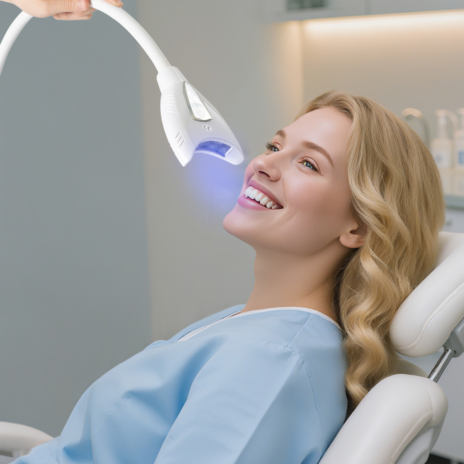 LED Teeth Whitening Lamp 2000m - огляд і ціна Teeth Whitening Blue Light