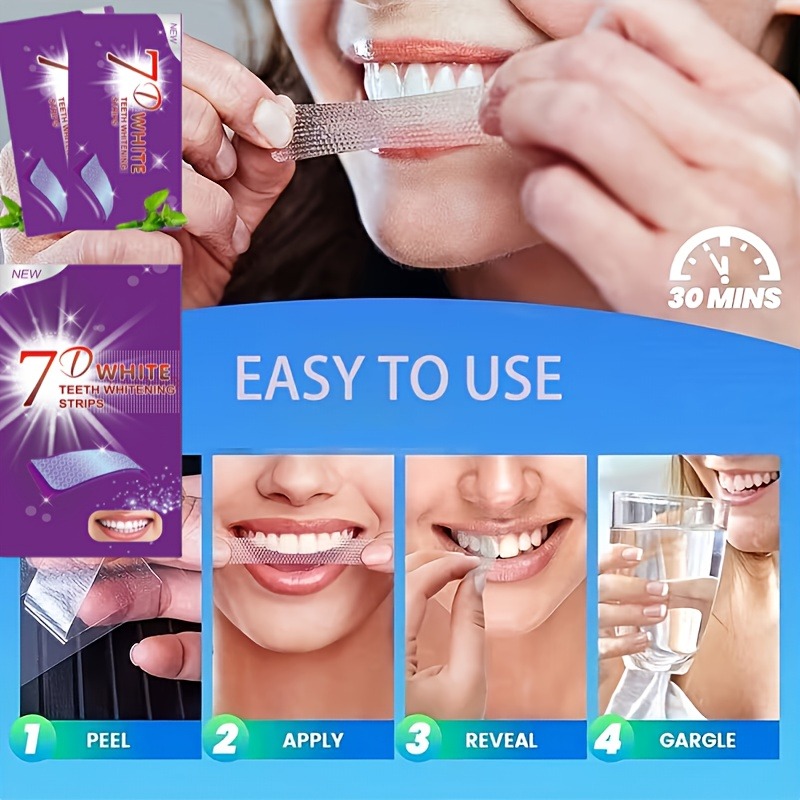 Teeth Whitening Strips for Nat - огляд і ціна Whitening Strip 3D