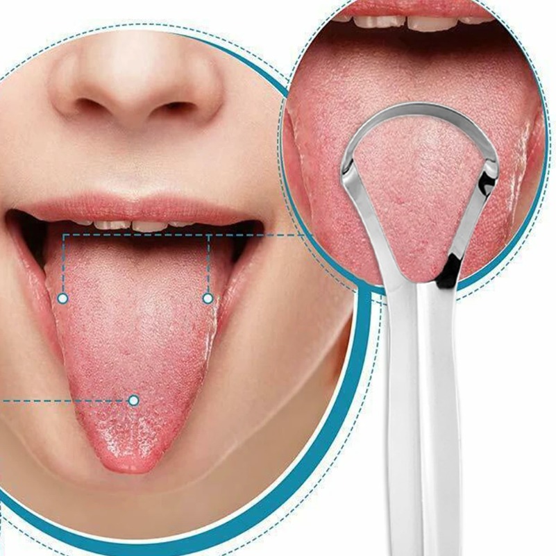 Clean Tongue Scraper Tongue Re - огляд і ціна Tongue Scraper Metal