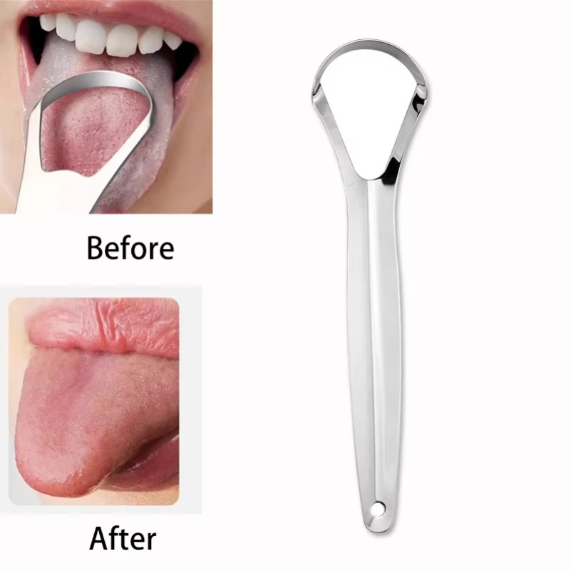 Clean Tongue Scraper Tongue Re - огляд і ціна Tongue Scraper Metal