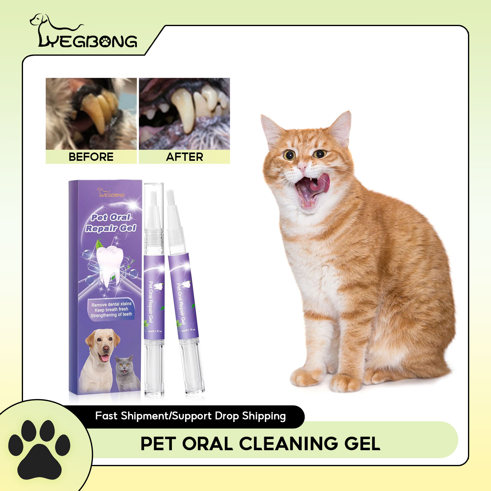 Pet Oral Repair Gel Puppy Tart - огляд і ціна Teeth Whitening Gel