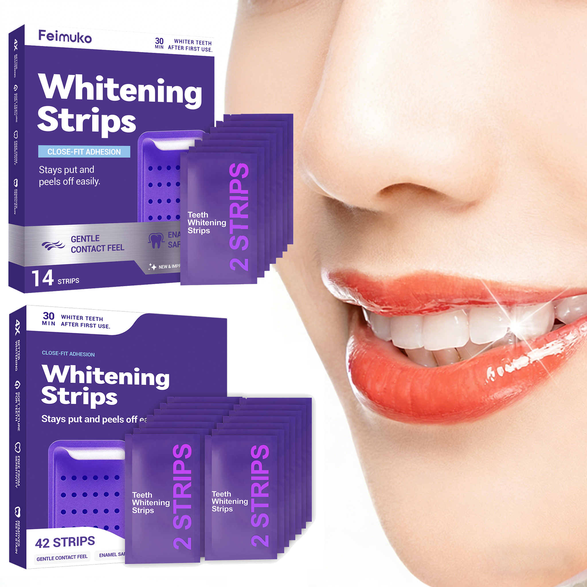 Purple Teeth Whitening Strips  - огляд і ціна Teeth Whitening/Bleaching