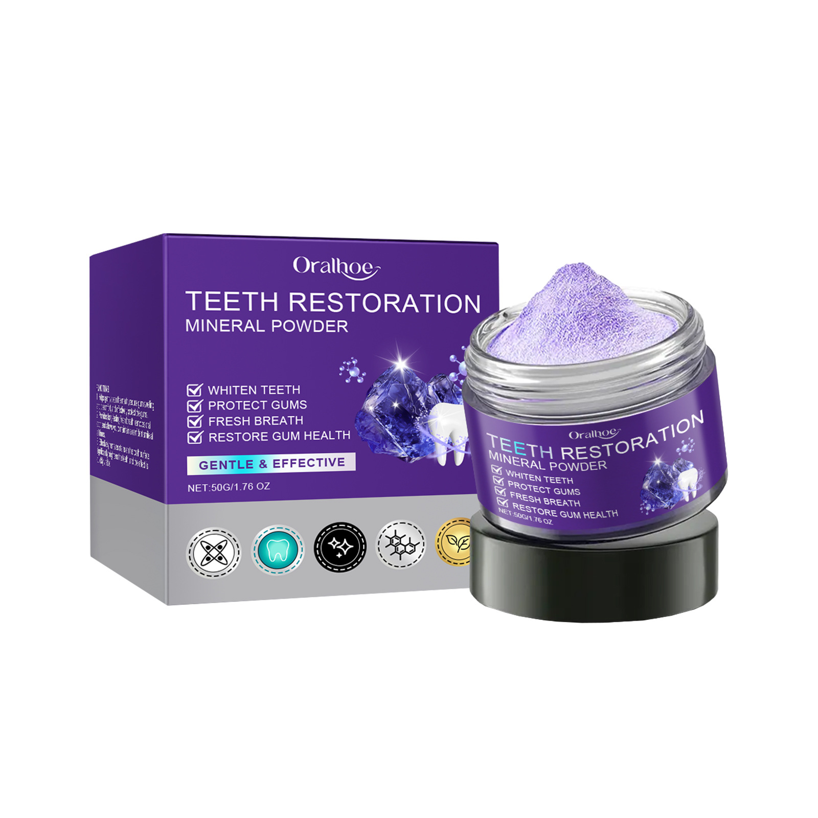 Teeth Restoration Mineral Powd - огляд і ціна Teeth Paint Whitening