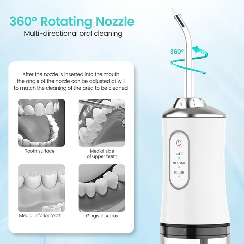 Portable Dental Water Flosser  - огляд і ціна Dental Floss Picks