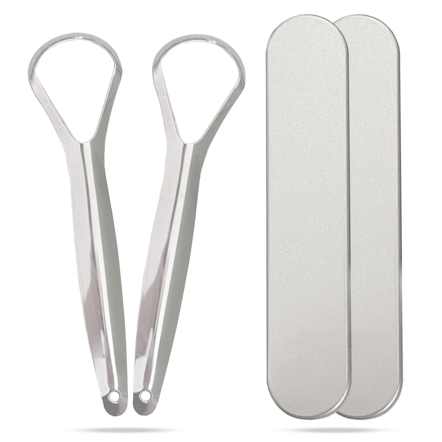 1/2pcs Stainless Steel Tongue  - огляд і ціна Tongue Scraper Metal