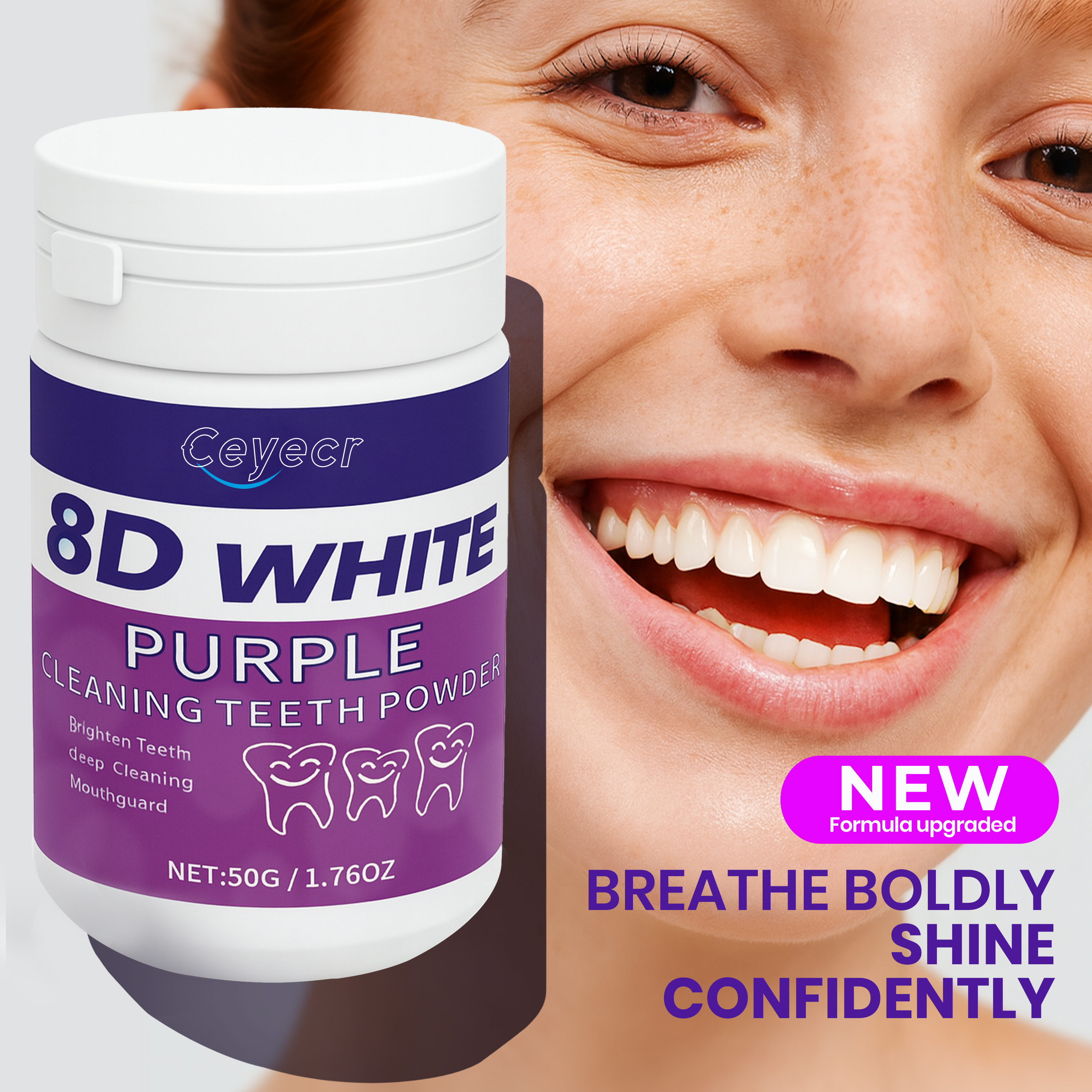 8D white Teeth Whitening Powde - огляд і ціна Teeth Paint Whitening
