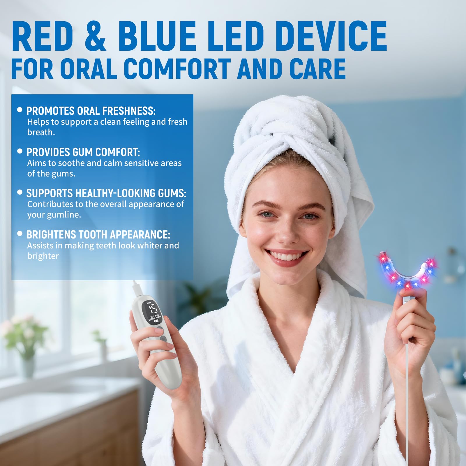Teeth Whitening Kit 18 Diode R - огляд і ціна Teeth Whitening Blue Light