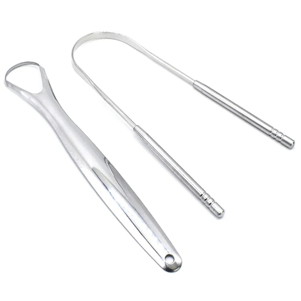 2Pcs Tongue Scraper Stainless  - огляд і ціна Tongue Scraper Metal