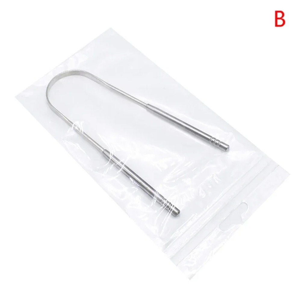2Pcs Tongue Scraper Stainless  - огляд і ціна Tongue Scraper Metal