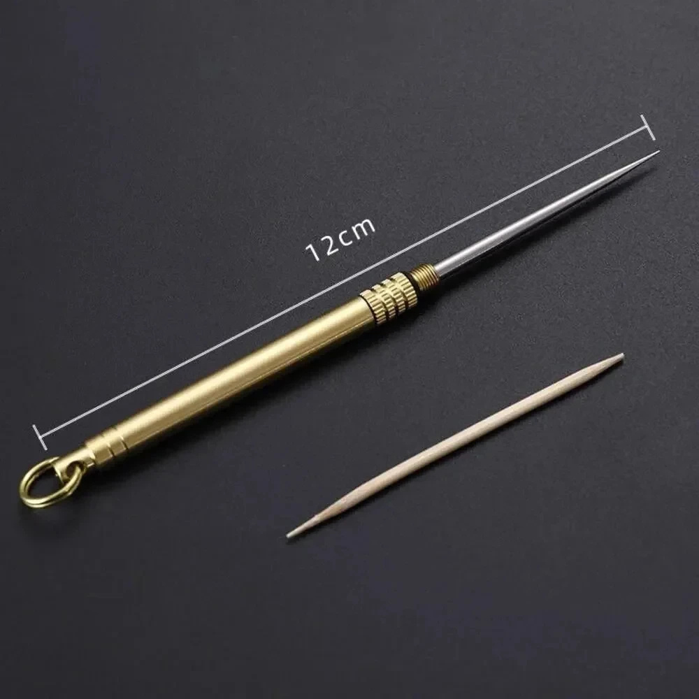 Titanium & Brass Toothpick, Po - огляд і ціна Dental Floss Picks