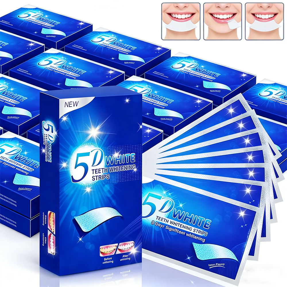 3BOX Fast Acting 3D 5D 9D Teet - огляд і ціна Whitening Strip 3D