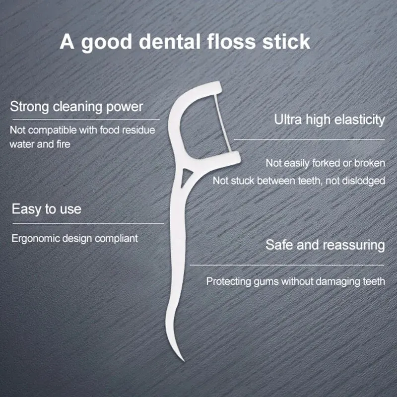 100/300/500pcs Disposable Dent - огляд і ціна Dental Floss Picks