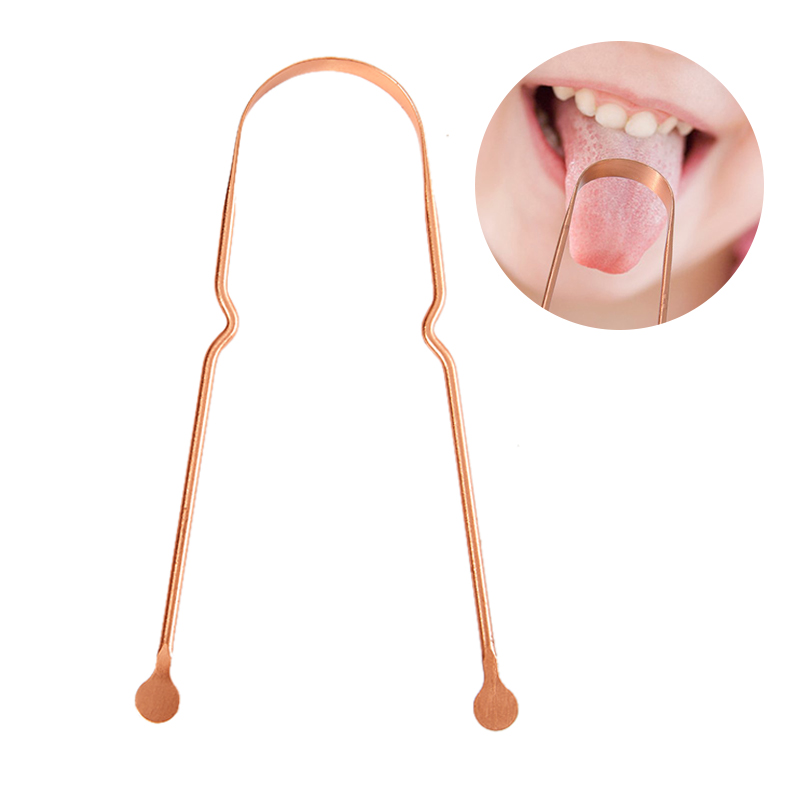 NEW 1Pc Simple Copper Tongue S - огляд і ціна Tongue Scraper Metal