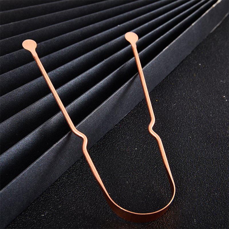 NEW 1Pc Simple Copper Tongue S - огляд і ціна Tongue Scraper Metal